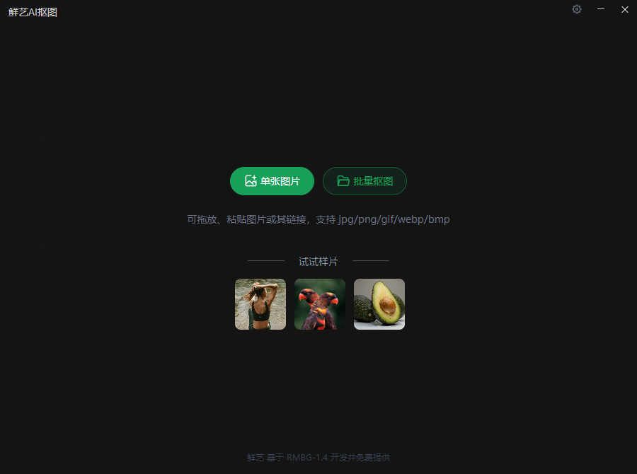 鲜艺AI抠图V2.1_免费的AI毫秒级抠图工具_离线可用第3张插图